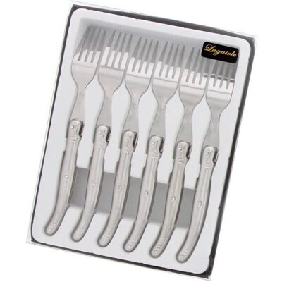 Laguiole - Pradel Excellence Coffret 6 Gabeln - Acier inoxydable - Publicité Laguiole - Pradel Excellence Coffret 6 Gabeln - Acier inoxydable - Publicité