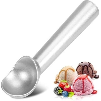 JIANGZHA Cuillère à crème glacée 18cm antiadhésif antigel une pièce cuillère à crème glacée professionnelle en aluminium conception - Publicité JIANGZHA Cuillère à crème glacée 18cm antiadhésif antigel une pièce cuillère à crème glacée professionnelle en aluminium conception - Publicité