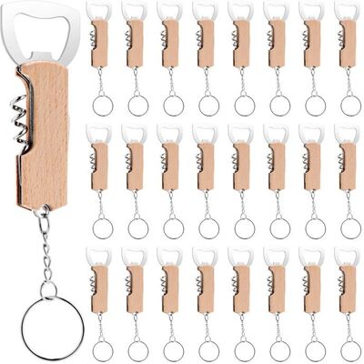 Porte-clés décapsuleur - GRANDSALEY - Lot de 24 - Acier inoxydable - Multifonction (tire-bouchon/décapsuleur) - 13 2 cm Marron - Publicité Porte-clés décapsuleur - GRANDSALEY - Lot de 24 - Acier inoxydable - Multifonction (tire-bouchon/décapsuleur) - 13 2 cm Marron - Publicité
