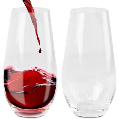 Verres - EDANTI - Verre cristal - 580 ml - Set 2 pièces - Publicité Verres - EDANTI - Verre cristal - 580 ml - Set 2 pièces - Publicité