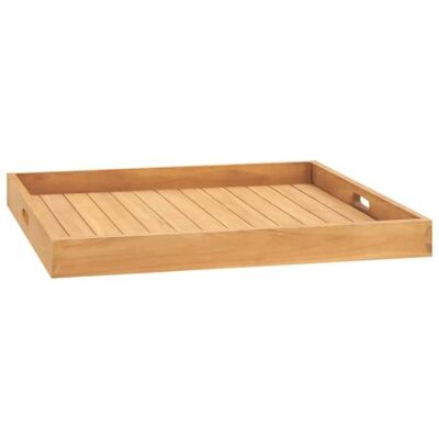 vidaXL Plateau de service 70x70 cm Bois de teck massif Marron - Publicité vidaXL Plateau de service 70x70 cm Bois de teck massif Marron - Publicité