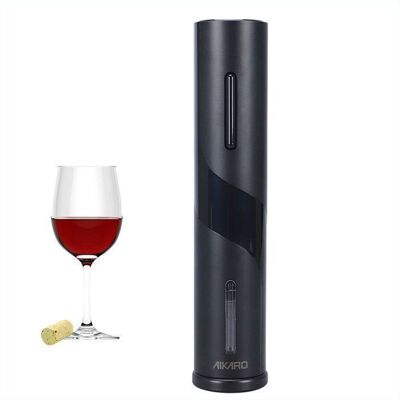 AIKARO - Ouvre Bouteille Electrique Tire Bouchon Screwpull Automatique Alimenté Par Pile Noir - Publicité AIKARO - Ouvre Bouteille Electrique Tire Bouchon Screwpull Automatique Alimenté Par Pile Noir - Publicité