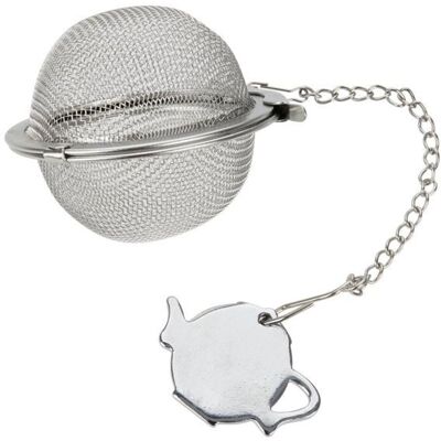 Boule a thé avec chaine en inox Fackelmann Essential Gris - Publicité Boule a thé avec chaine en inox Fackelmann Essential Gris - Publicité