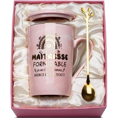 AUTREMENT Noël Cadeau Maitresse D' école Cadeau Merci Maitresse Mug 400ml Cadea-u Maitre D' école Marbré Céramique Multicolore KIT Rose - Publicité AUTREMENT Noël Cadeau Maitresse D' école Cadeau Merci Maitresse Mug 400ml Cadea-u Maitre D' école Marbré Céramique Multicolore KIT Rose - Publicité