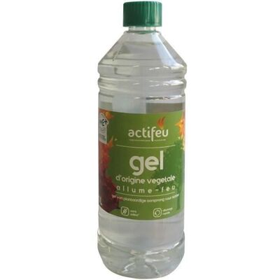 ACTIFEU Gel allume-feu origine végétale - 1 l - Publicité ACTIFEU Gel allume-feu origine végétale - 1 l - Publicité