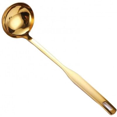 ANAWAKIA Louche - Cuisine - Acier inoxydable 304 - 26 5 cm - Compatible lave-vaisselle - Dorée - Publicité ANAWAKIA Louche - Cuisine - Acier inoxydable 304 - 26 5 cm - Compatible lave-vaisselle - Dorée - Publicité