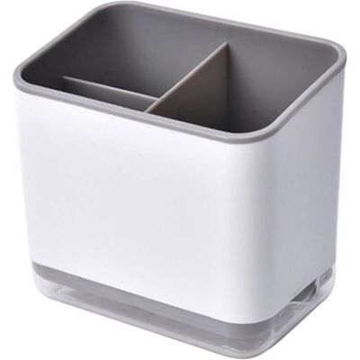 Porte Ustensiles Egouttoir Couvert Range-Couverts Multifonctionnel à 3 Compartiments pour Égoutter les Couverts (Gris) Gris - Publicité Porte Ustensiles Egouttoir Couvert Range-Couverts Multifonctionnel à 3 Compartiments pour Égoutter les Couverts (Gris) Gris - Publicité