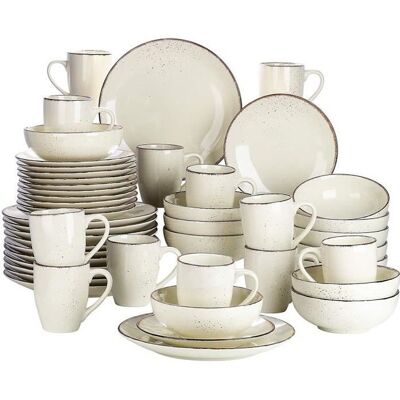 vancasso Série Navia Service de Table Complet en Céramique 48 Pièces pour 12 Personnes Vaiselle Assiette Colorée Faïence Style - Publicité vancasso Série Navia Service de Table Complet en Céramique 48 Pièces pour 12 Personnes Vaiselle Assiette Colorée Faïence Style - Publicité