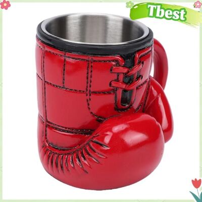 Tbest Tasse de de boxe Tasse à gants de boxe en résine et acier inoxydable nouveauté tasse à café tasse culinaires tasse Rouge Rouge - Publicité Tbest Tasse de de boxe Tasse à gants de boxe en résine et acier inoxydable nouveauté tasse à café tasse culinaires tasse Rouge Rouge - Publicité