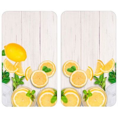 Wenko - 2 Couvre-plaques universel design Citrons - 30 x 52 cm - Jaune Jaune - Publicité Wenko - 2 Couvre-plaques universel design Citrons - 30 x 52 cm - Jaune Jaune - Publicité