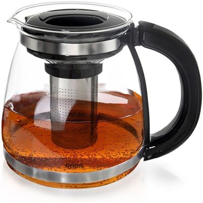 VILDE Infuseur - pichet 173 L - Verre borosilicaté - acier inoxydable - pour thés et boissons froides - Publicité VILDE Infuseur - pichet 173 L - Verre borosilicaté - acier inoxydable - pour thés et boissons froides - Publicité