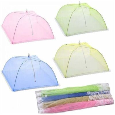 Cloche alimentaire - LARGEIGHT - 4pcs - Pliable - Maille - Couleurs multiples Vert - Publicité Cloche alimentaire - LARGEIGHT - 4pcs - Pliable - Maille - Couleurs multiples Vert - Publicité