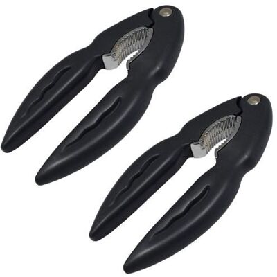 Set de 2 pinces à crustacés Fackelmann Spécialités Culinaires Noir - Publicité Set de 2 pinces à crustacés Fackelmann Spécialités Culinaires Noir - Publicité