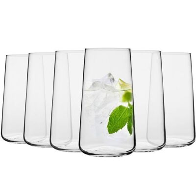 KROSNO Infinity Grands verres à eau Lot de 6 600 ml Blanc - Publicité KROSNO Infinity Grands verres à eau Lot de 6 600 ml Blanc - Publicité