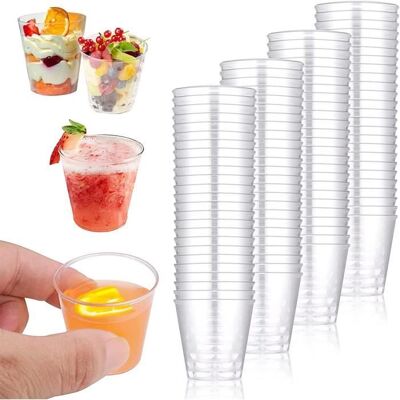 Verres à Shot - Non spécifié - 30 ml - 100 Pcs - Plastique Transparent - Réutilisables Blanc - Publicité Verres à Shot - Non spécifié - 30 ml - 100 Pcs - Plastique Transparent - Réutilisables Blanc - Publicité
