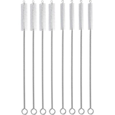 Brosses De Nettoyage Pour Pailles Acier Inoxydable 8 Pièces 2 Tailles Sans Bpa Réutilisables - Publicité Brosses De Nettoyage Pour Pailles Acier Inoxydable 8 Pièces 2 Tailles Sans Bpa Réutilisables - Publicité