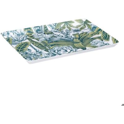 Plateau rectangle 30x22cm végétal - 5 five simply smart - Blanc Blanc - Publicité Plateau rectangle 30x22cm végétal - 5 five simply smart - Blanc Blanc - Publicité