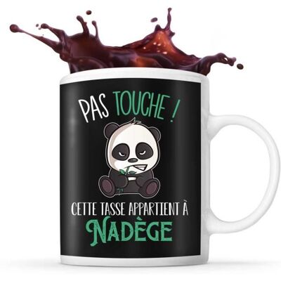 Mug - Nadège - Pas Touche Panda - Céramique - 325 ml - Résistant lave-vaisselle Blanc - Publicité Mug - Nadège - Pas Touche Panda - Céramique - 325 ml - Résistant lave-vaisselle Blanc - Publicité
