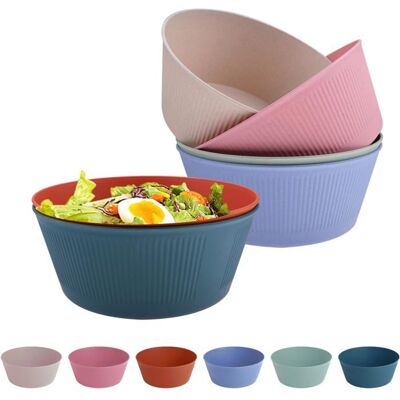 Saladier plastique réutilisable - DOK - Lot de 6 - 60 OZ - 20×15×8 cm - Passe au micro-ondes - Passe au lave-vaisselle - Publicité Saladier plastique réutilisable - DOK - Lot de 6 - 60 OZ - 20×15×8 cm - Passe au micro-ondes - Passe au lave-vaisselle - Publicité