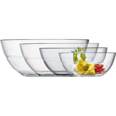 Duralex Lot bols 6 en verre Duralex lys CM12 Coupes Coupes et Bols Blanc - Publicité Duralex Lot bols 6 en verre Duralex lys CM12 Coupes Coupes et Bols Blanc - Publicité