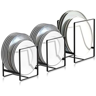 BEAUTY REINA PLUS 3 Pièces Range Couvercle Casserole Égouttoirs en Métal Multifonctions pour Armoires de Cuisine Plaques de Rangement - Publicité BEAUTY REINA PLUS 3 Pièces Range Couvercle Casserole Égouttoirs en Métal Multifonctions pour Armoires de Cuisine Plaques de Rangement - Publicité