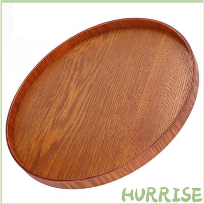 Garosa plateau alimentaire Plateau de service en bois rond Durable Simple Style élégant articles plateau 30 cm / 118 pouces Marron - Publicité Garosa plateau alimentaire Plateau de service en bois rond Durable Simple Style élégant articles plateau 30 cm / 118 pouces Marron - Publicité