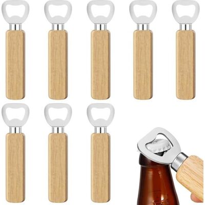 AUCUNEARY Décapsuleurs bois - 8 pièces durables - Convient pour bar maison cuisine cadeau fête des Pères Étiquette - Publicité AUCUNEARY Décapsuleurs bois - 8 pièces durables - Convient pour bar maison cuisine cadeau fête des Pères Étiquette - Publicité
