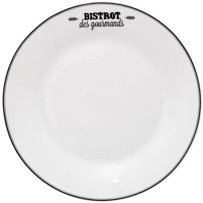 SECRET DE GOURMET Lot de 6 Assiettes à Dessert Bistrot 20cm Blanc Blanc - Publicité SECRET DE GOURMET Lot de 6 Assiettes à Dessert Bistrot 20cm Blanc Blanc - Publicité