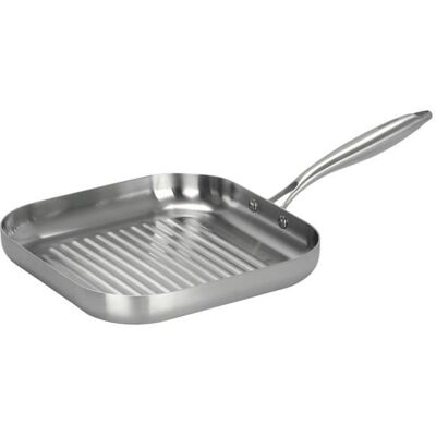 Gril 28 cm en inox 18/10 Triply Fackelmann Vita3 Gris - Publicité Gril 28 cm en inox 18/10 Triply Fackelmann Vita3 Gris - Publicité