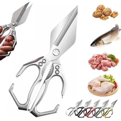 ZYYWOO Ciseaux de cuisine multifonctionnels et robustes ciseaux à volaille coupe-os robuste ciseaux tout usage - Publicité ZYYWOO Ciseaux de cuisine multifonctionnels et robustes ciseaux à volaille coupe-os robuste ciseaux tout usage - Publicité