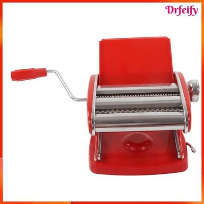 Machine à pâtes - AKOZON - Type ménager Meunier - Acier inoxydable - 6 niveaux réglables - Fixation ventouse Rouge - Publicité Machine à pâtes - AKOZON - Type ménager Meunier - Acier inoxydable - 6 niveaux réglables - Fixation ventouse Rouge - Publicité