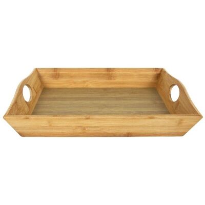 HIT Plateau en bambou 41x30x75cm HT-24501386 Marron - Publicité HIT Plateau en bambou 41x30x75cm HT-24501386 Marron - Publicité