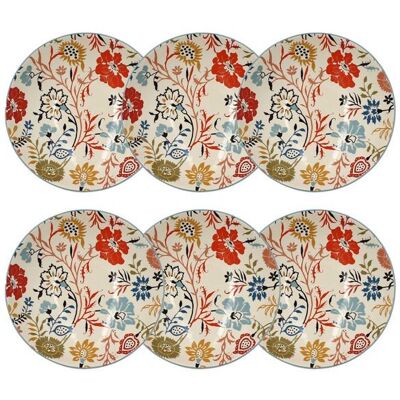 NOVASTYL Lot 6 assiettes calottes jaipur 19cm en grÈs Beige - Publicité NOVASTYL Lot 6 assiettes calottes jaipur 19cm en grÈs Beige - Publicité