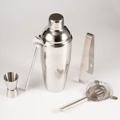 BIGILANTUH Shaker Cocktail Set 5 Pièces Shaker à Cocktail Professionnel Kit Cocktail en Acier Inoxydable de 750ml Kit Cocktail Shaker Blanc - Publicité BIGILANTUH Shaker Cocktail Set 5 Pièces Shaker à Cocktail Professionnel Kit Cocktail en Acier Inoxydable de 750ml Kit Cocktail Shaker Blanc - Publicité