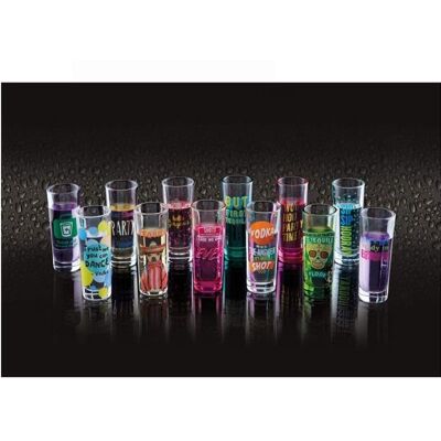 LOT DE 6 VERRE A SHOT ASSORTIS 0 6 CL MODELES ALEATOIRES - KITCHENCRAFT - Publicité LOT DE 6 VERRE A SHOT ASSORTIS 0 6 CL MODELES ALEATOIRES - KITCHENCRAFT - Publicité