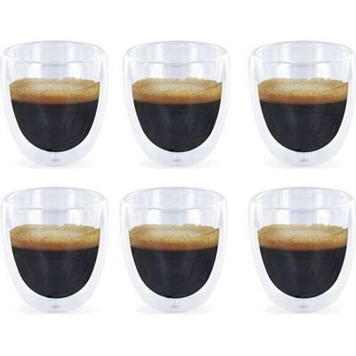 GENERIQUE Verres à Expresso - Design - Double Paroi - 6 pièces - Verre - Compatible lave-vaisselle - Publicité GENERIQUE Verres à Expresso - Design - Double Paroi - 6 pièces - Verre - Compatible lave-vaisselle - Publicité