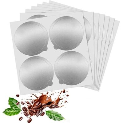 SODIAL Couvercles en Aluminium pour Réutiliser les Capsules - pour Vertuoline et Vertuo - Couvercles de Dosettes de Café Réutilisables - Publicité SODIAL Couvercles en Aluminium pour Réutiliser les Capsules - pour Vertuoline et Vertuo - Couvercles de Dosettes de Café Réutilisables - Publicité