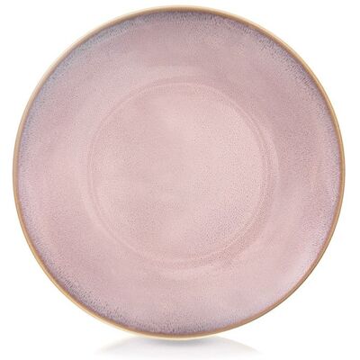 Assiette plate en céramique - ORION - 27 cm - Rose - Émaillée - Convient au lave-vaisselle - Compatible micro-ondes Rose - Publicité Assiette plate en céramique - ORION - 27 cm - Rose - Émaillée - Convient au lave-vaisselle - Compatible micro-ondes Rose - Publicité