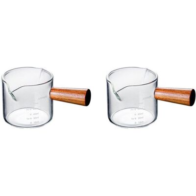 SODIAL 2X Verre à Shot Coloré à Double Bec Pichet Doseur Triple pour Lait avec 2 Becs - Publicité SODIAL 2X Verre à Shot Coloré à Double Bec Pichet Doseur Triple pour Lait avec 2 Becs - Publicité