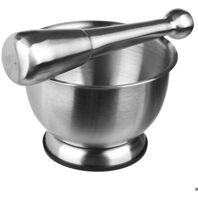 5five Mortier et Pilon en Acier Inoxydable - 17,9cm - Mortier et Pilon - Publicité 5five Mortier et Pilon en Acier Inoxydable - 17,9cm - Mortier et Pilon - Publicité