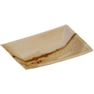 PACOVIS Assiettes jetables en palmier - Lot de 25 - 12 x 17 cm Beige - Publicité PACOVIS Assiettes jetables en palmier - Lot de 25 - 12 x 17 cm Beige - Publicité