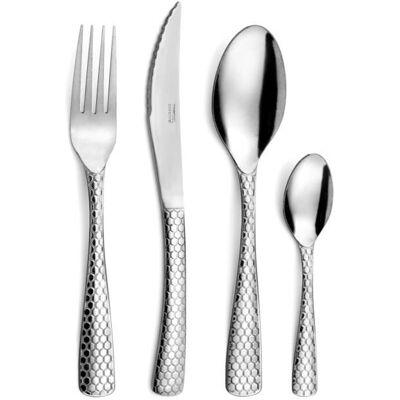 Ménagère - Pradel Essentiel - Capsule - 24 pièces - Décor double face - Gris Gris - Publicité Ménagère - Pradel Essentiel - Capsule - 24 pièces - Décor double face - Gris Gris - Publicité