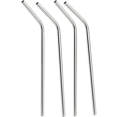 Pailles coudées - INFACTORY - Acier inoxydable - Réutilisables - Lot de 4 - 215 cm - Publicité Pailles coudées - INFACTORY - Acier inoxydable - Réutilisables - Lot de 4 - 215 cm - Publicité