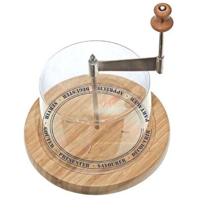 ALTOBUY Racloir à Fromage avec Cloche Ø18cm - CLODIE Marron - Publicité ALTOBUY Racloir à Fromage avec Cloche Ø18cm - CLODIE Marron - Publicité