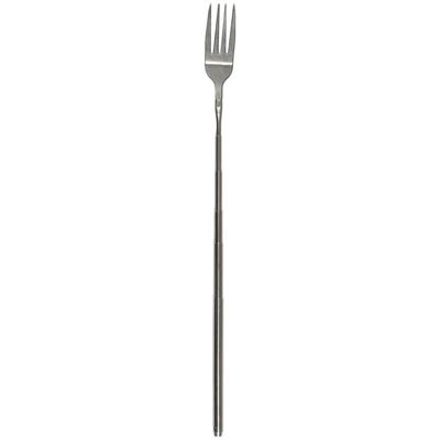 Fourchette télescopique extensible en inox argenté de 21 cm à 58 cm - Publicité Fourchette télescopique extensible en inox argenté de 21 cm à 58 cm - Publicité