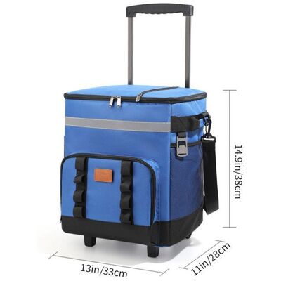 Sac isotherme pour chariot sac de pique-nique réfrigérateur de voiture sac isotherme grande capacité pour remorqueur - Bleu Bleu - Publicité Sac isotherme pour chariot sac de pique-nique réfrigérateur de voiture sac isotherme grande capacité pour remorqueur - Bleu Bleu - Publicité