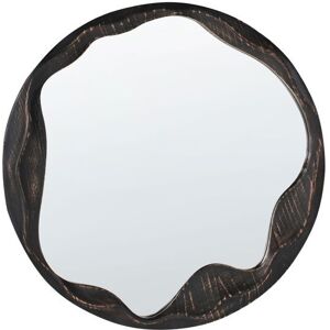 BELIANI Miroir LANGON 60 cm 60 cm Bois de pin Marron foncé Marron - Publicité BELIANI Miroir LANGON 60 cm 60 cm Bois de pin Marron foncé Marron - Publicité
