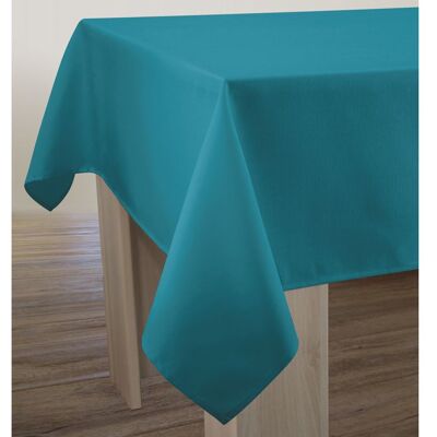 LE LINGE DE JULES Nappe Anti-taches Unie Effet tissé bleu Bleu - Publicité LE LINGE DE JULES Nappe Anti-taches Unie Effet tissé bleu Bleu - Publicité