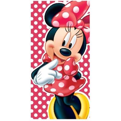 Serviette de bain - DISNEY - Minnie - Polyester microfibre - Rose - Enfant Rose - Publicité Serviette de bain - DISNEY - Minnie - Polyester microfibre - Rose - Enfant Rose - Publicité