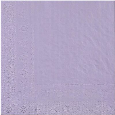 SANTEX 25 Serviettes de table en papier Lilas/Parme 16.5 x 16.5 cm REF/8083 (18 gr/m²) Violet - Publicité SANTEX 25 Serviettes de table en papier Lilas/Parme 16.5 x 16.5 cm REF/8083 (18 gr/m²) Violet - Publicité